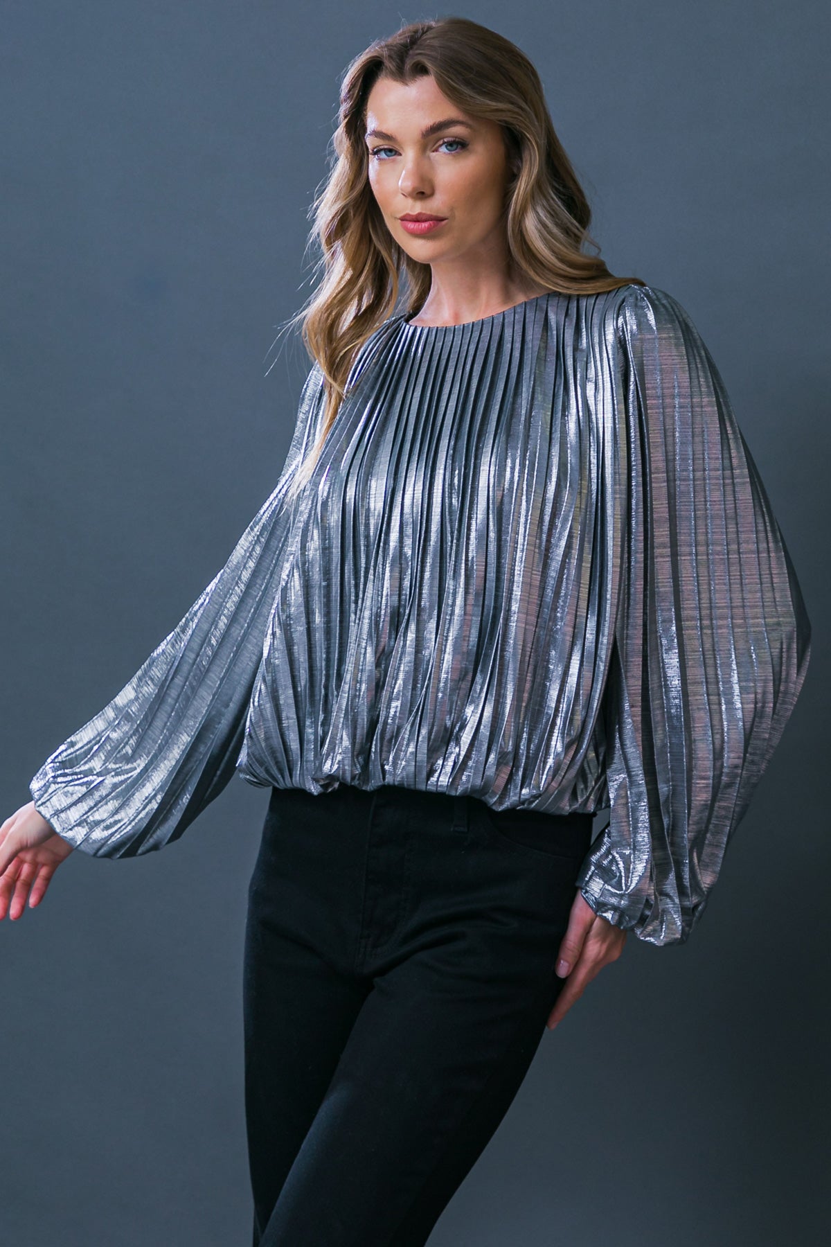 KEY IT DOWN WOVEN TOP Flying Tomato